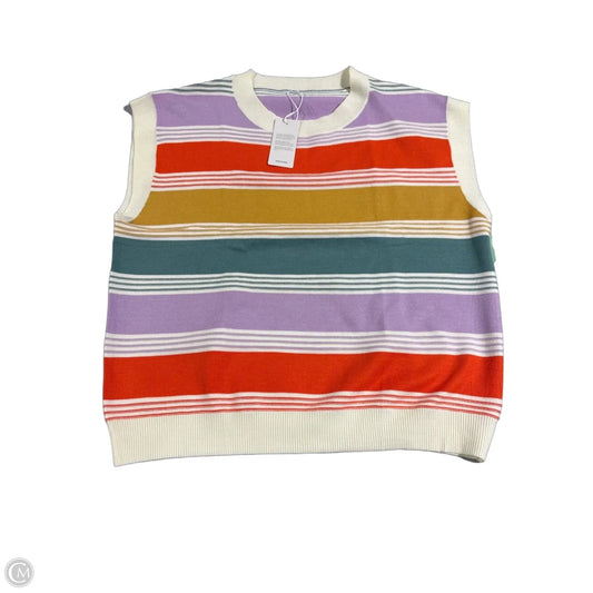 Top Short Sleeve By Cmc In Striped Pattern, Size: Xl