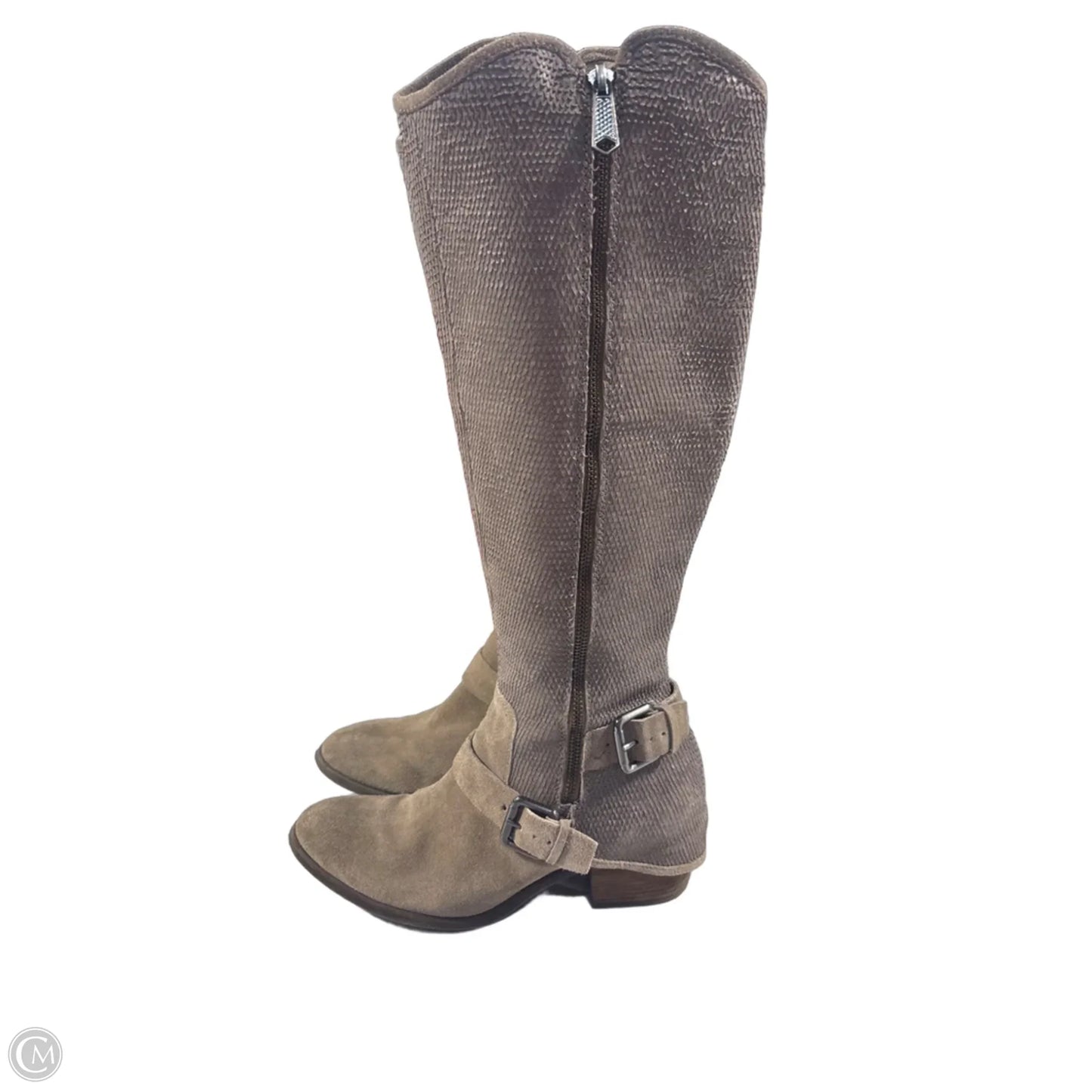 Boots Knee Flats By Donald Pliner In Grey, Size: 8