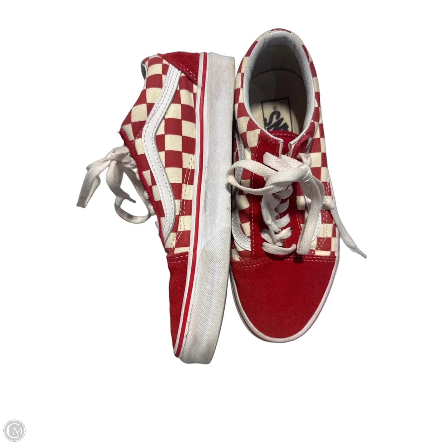 Shoes Sneakers By Vans In Red, Size: 6.5