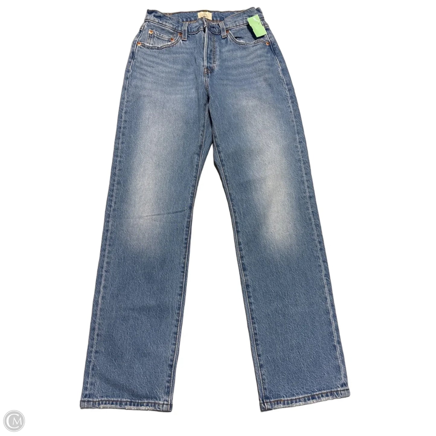 Jeans Straight By Levis In Blue Denim, Size: 2