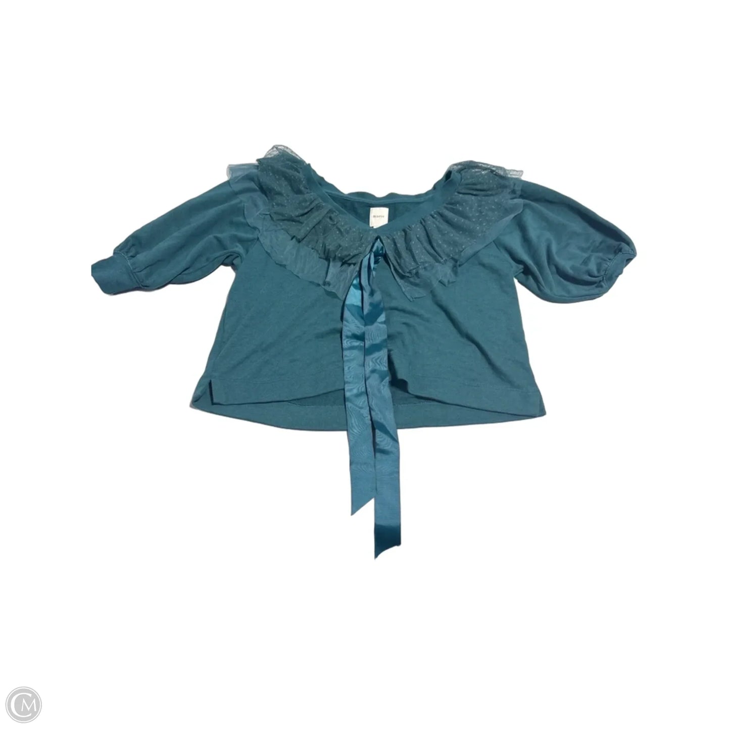 Top Short Sleeve By Maeve In Green, Size: Xxs