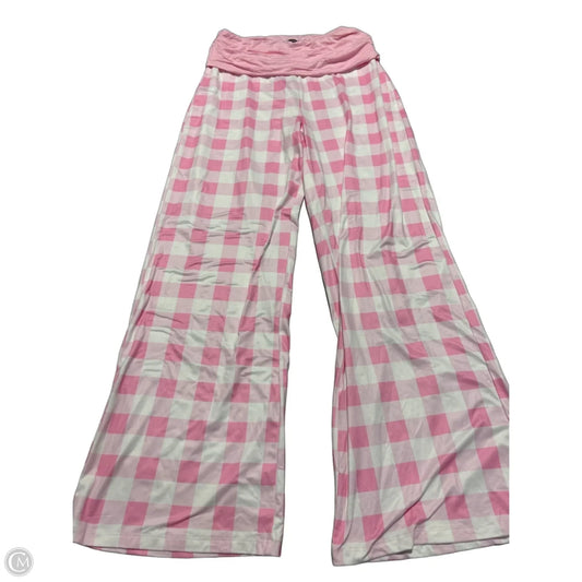 Pants Lounge By Cme In Pink & White, Size: L