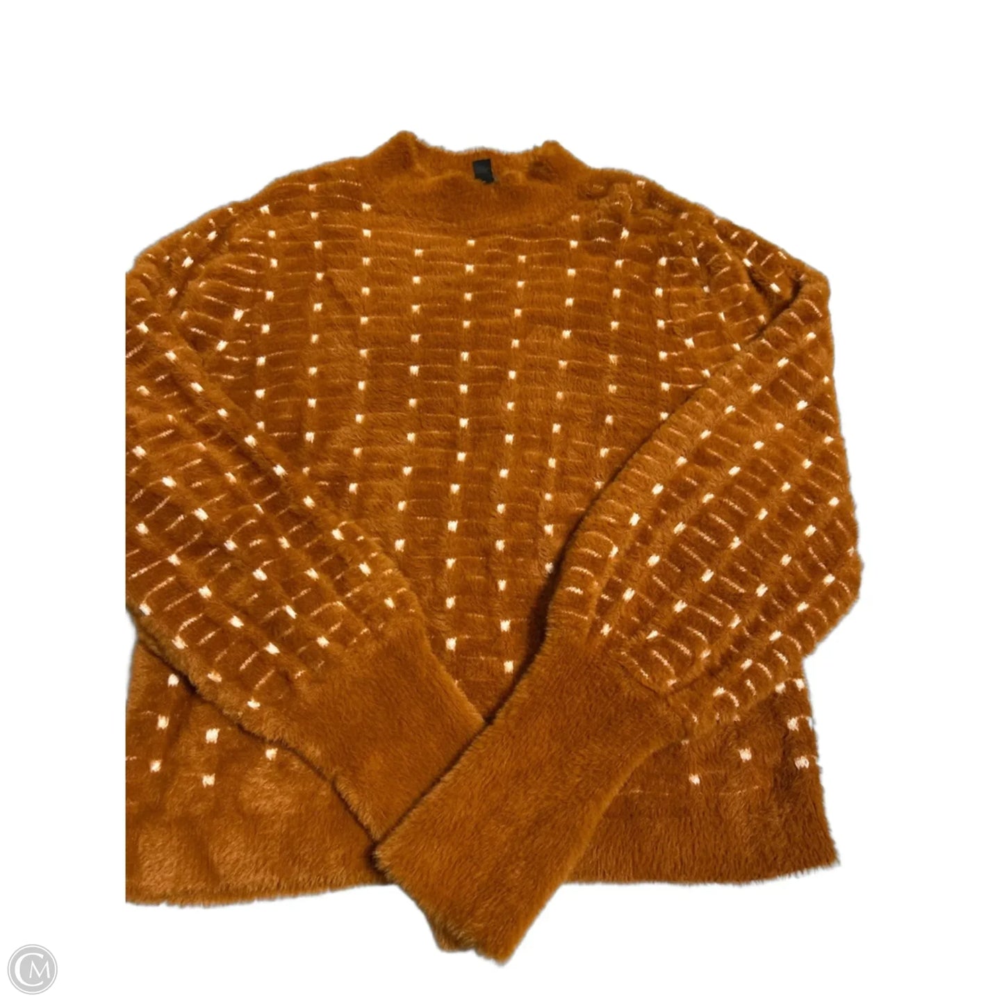 Sweater By Ann Taylor In Orange, Size: L