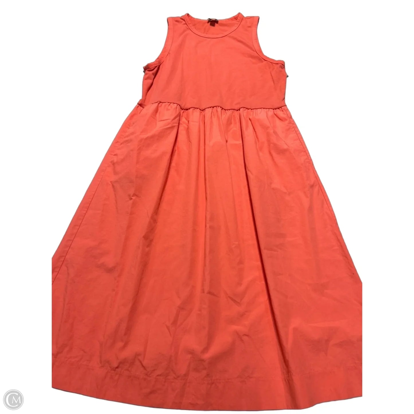 Dress Casual Maxi By J. Crew In Coral, Size: L