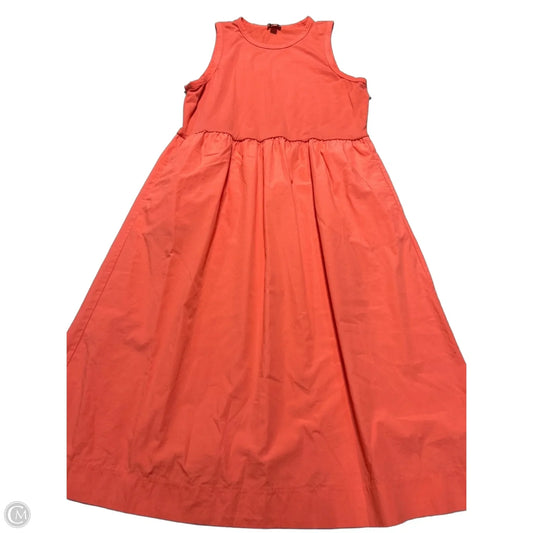 Dress Casual Maxi By J. Crew In Coral, Size: L