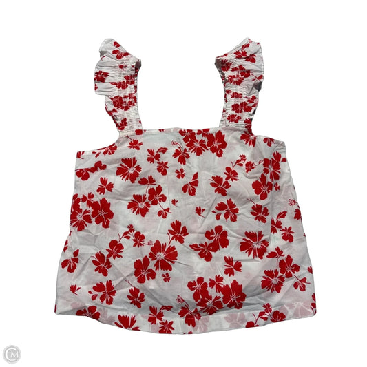 Tank Top By J. Crew In Red & White, Size: S
