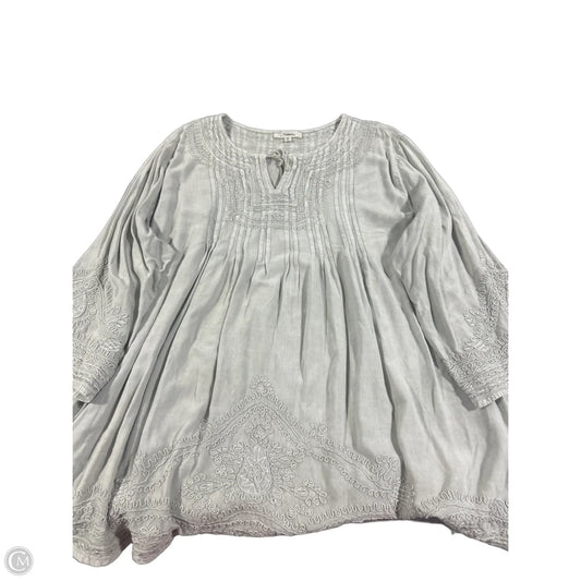 Top 3/4 Sleeve By Solitaire In Green, Size: 3x