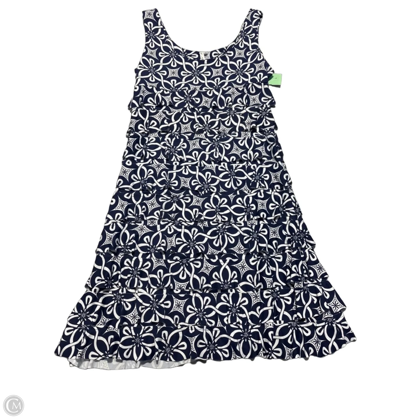 Dress Casual Short By Lulu B In Blue & White, Size: S