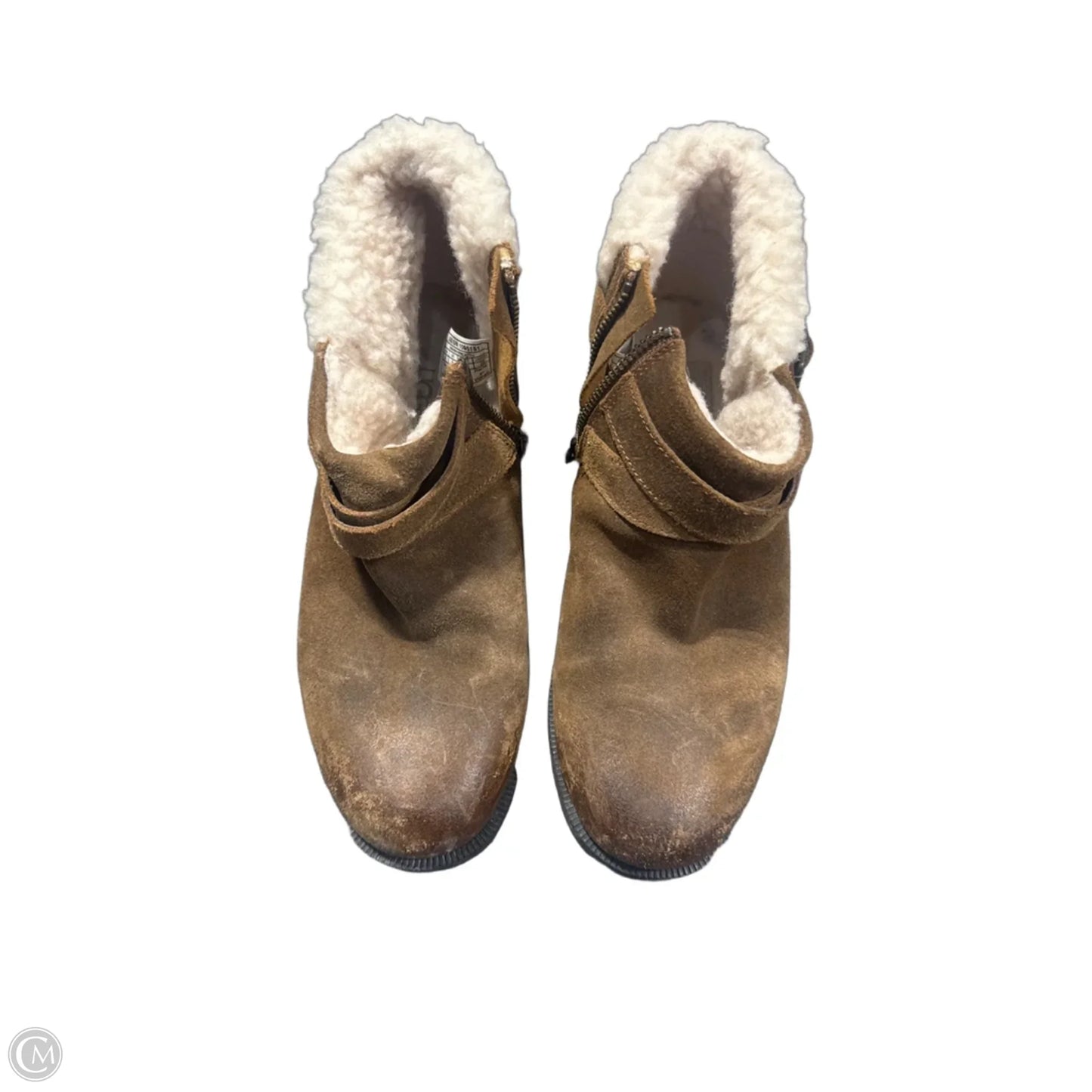 Boots Designer By Ugg In Brown, Size: 8