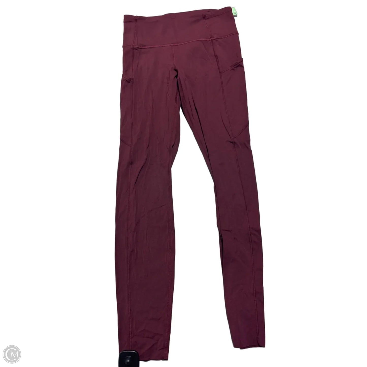 Athletic Leggings By Lululemon In Maroon, Size: 6