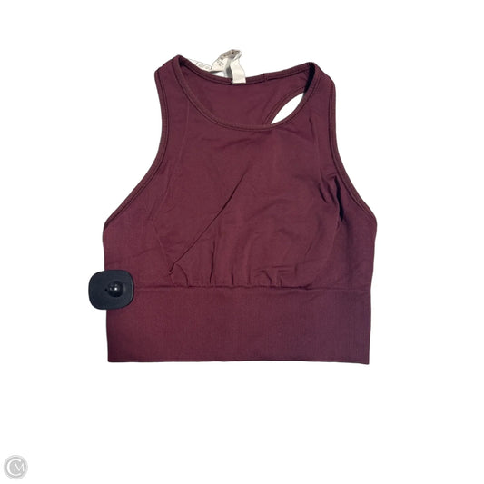 Athletic Bra By Lululemon In Maroon, Size: 4