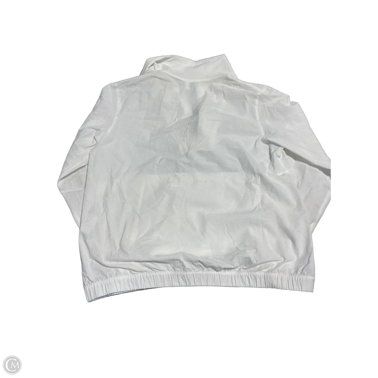 Athletic Jacket By Lululemon In White, Size: 8