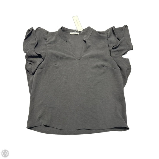 Top Short Sleeve By Timing In Black, Size: S