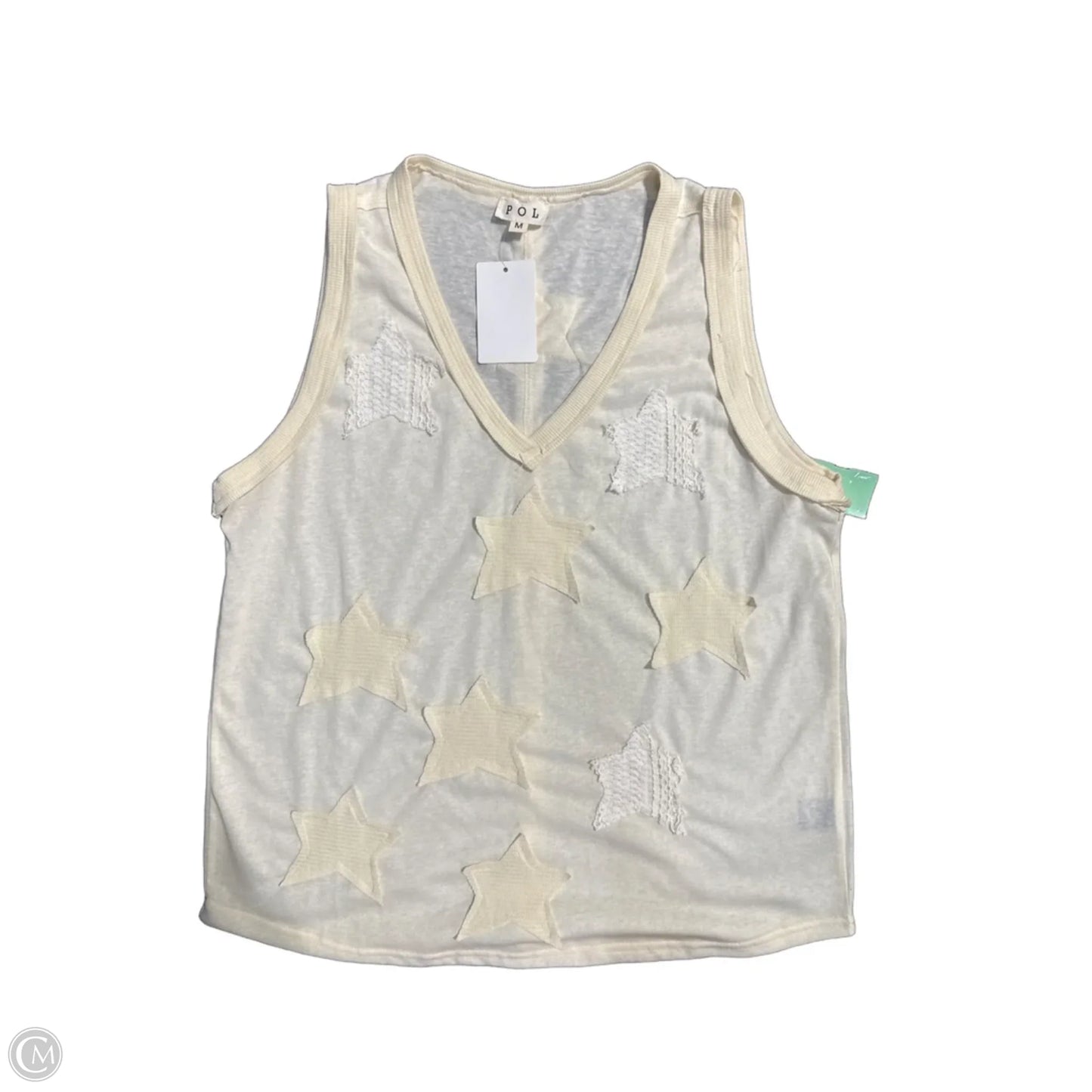 Tank Top By Pol In Cream, Size: M
