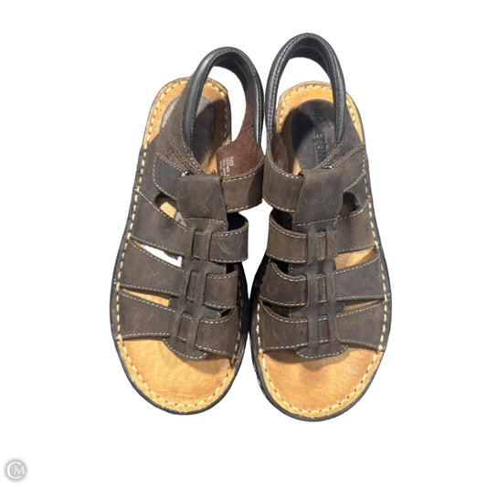 Sandals Flats By Minnetonka In Brown, Size: 7