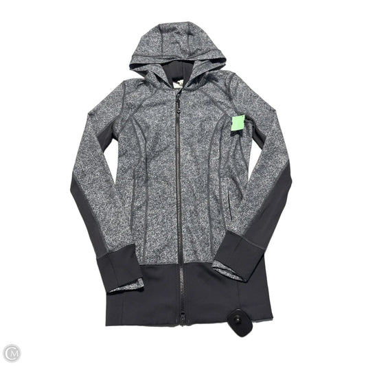 Athletic Jacket By Lululemon In Grey, Size: 4