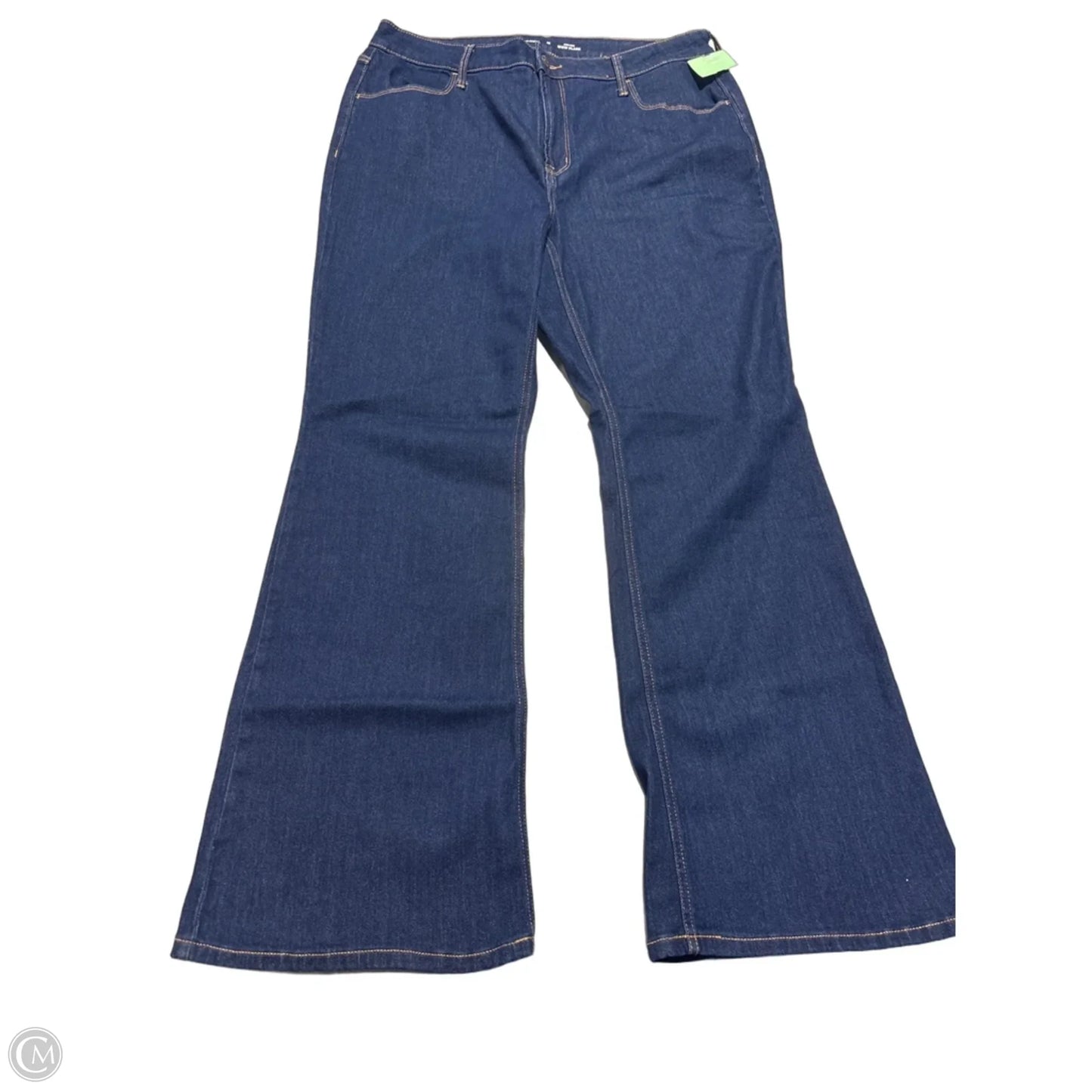 Jeans Flared By Old Navy In Blue Denim, Size: 16