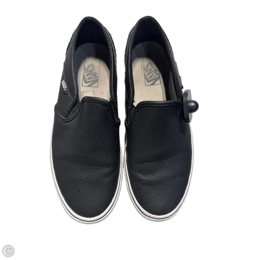 Shoes Flats By Vans In Black, Size: 10