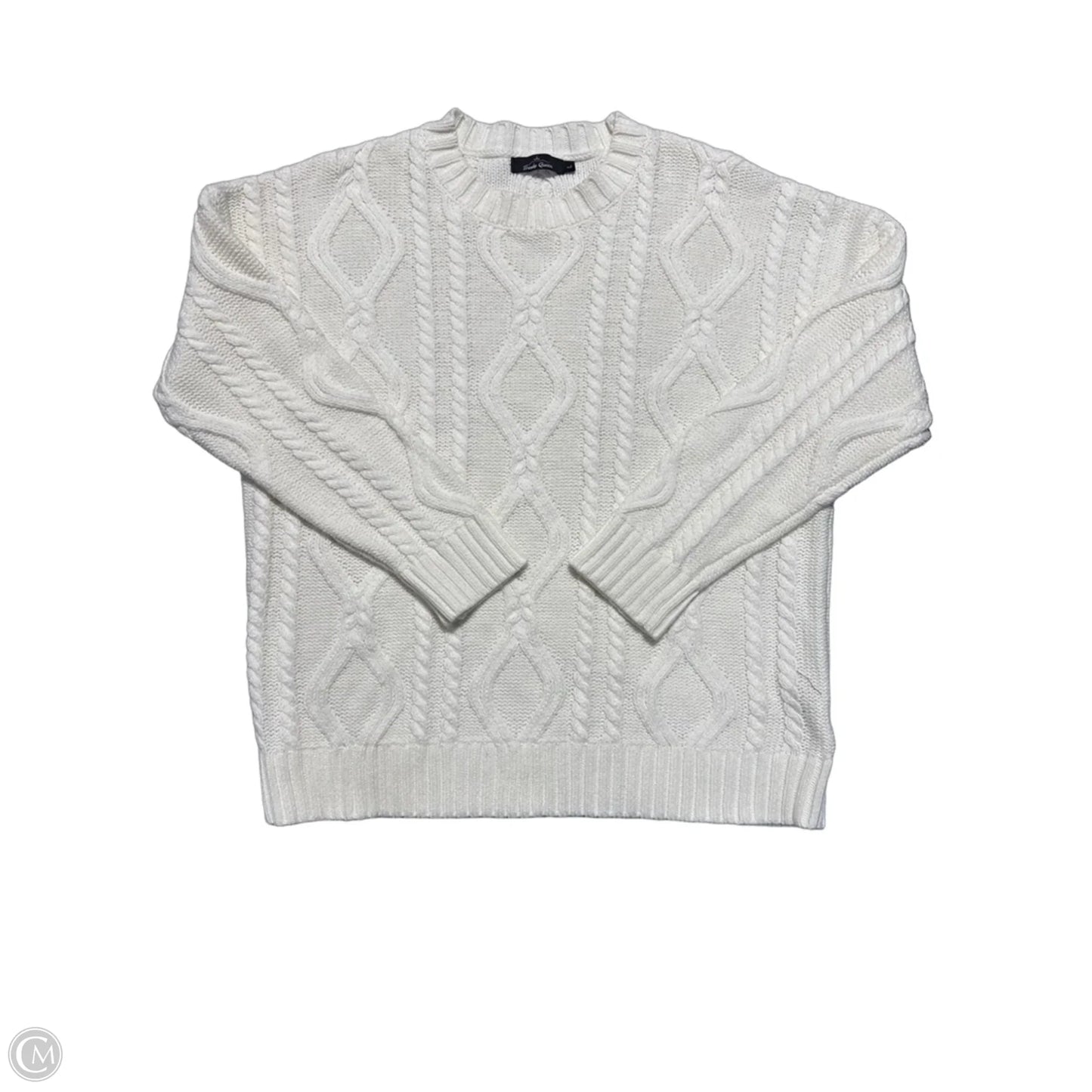 Sweater By Trendy Queen In White, Size: L