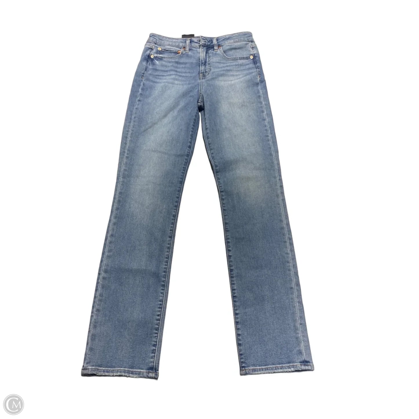 Jeans Straight By Gap In Blue Denim, Size: 8