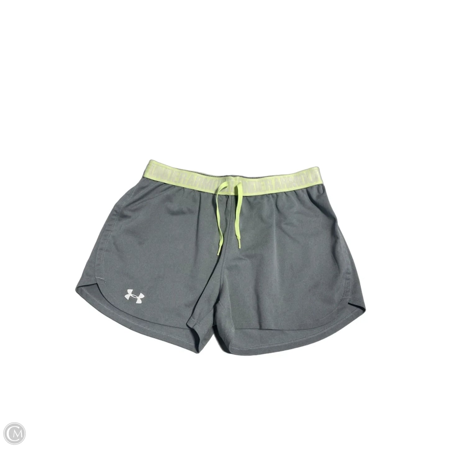 Athletic Shorts By Under Armour In Green & Grey, Size: S