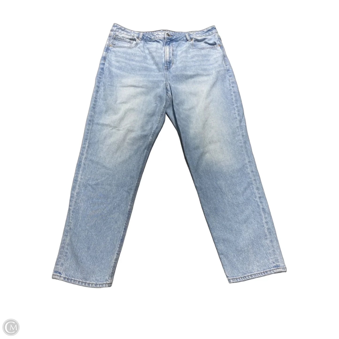 Jeans Straight By American Eagle In Blue Denim, Size: 18