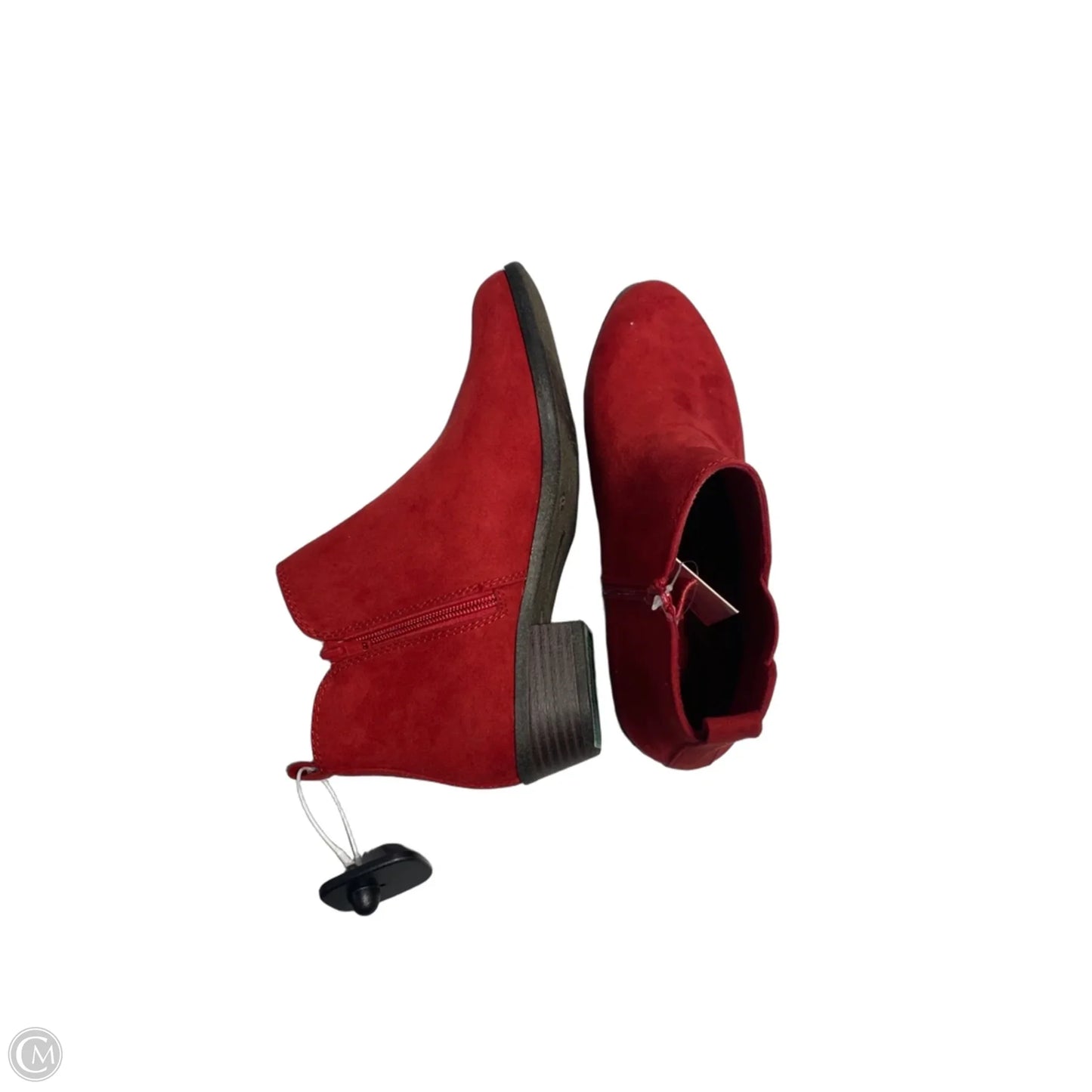 Boots Ankle Flats By So In Red, Size: 8