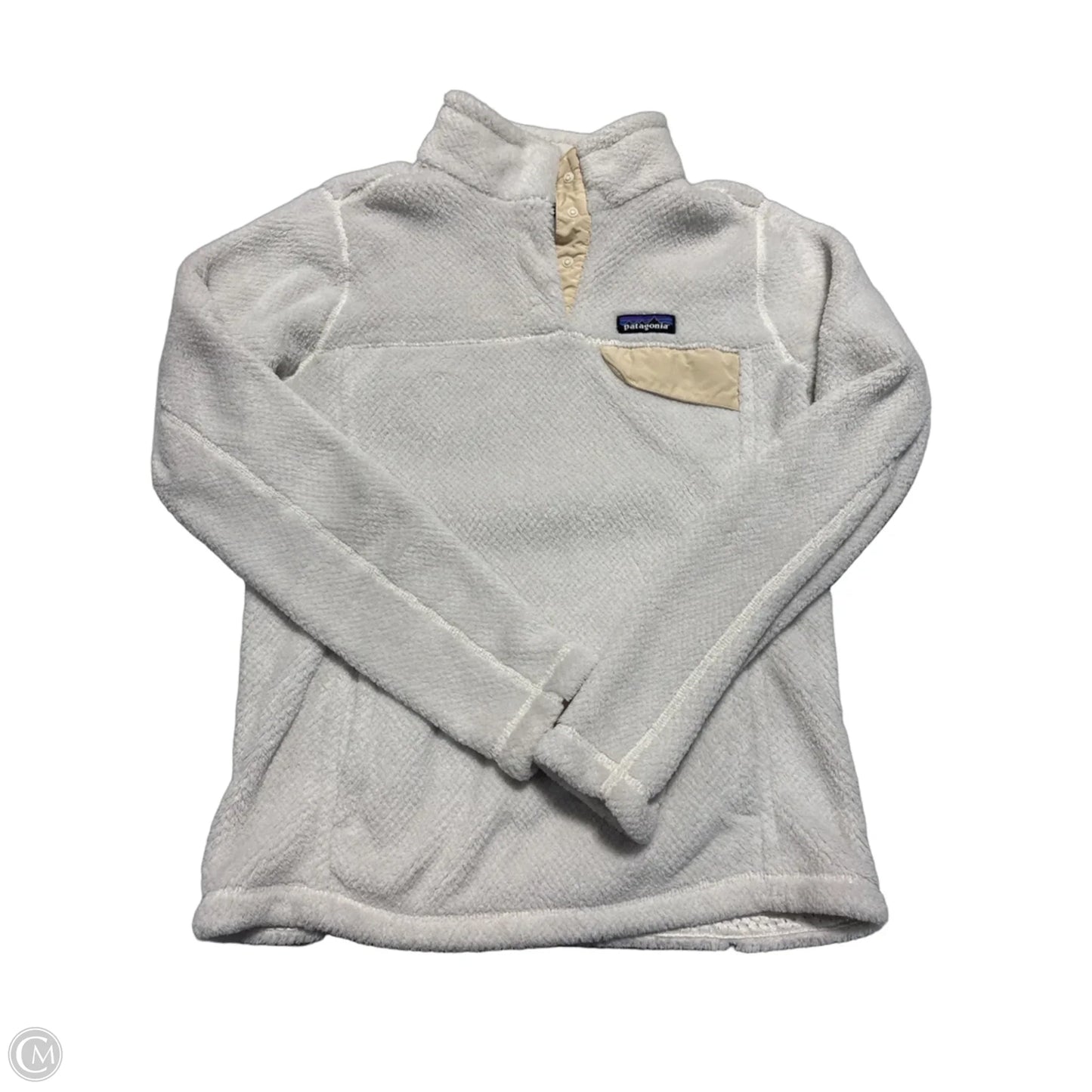 Jacket Fleece By Patagonia In White, Size: M
