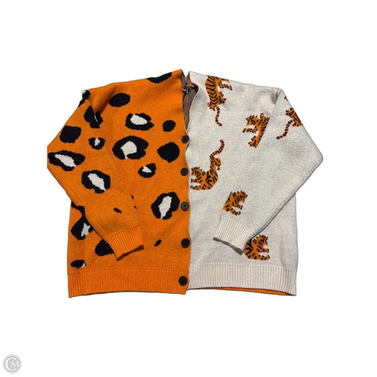 Sweater By Cmc In Orange & Tan, Size: L