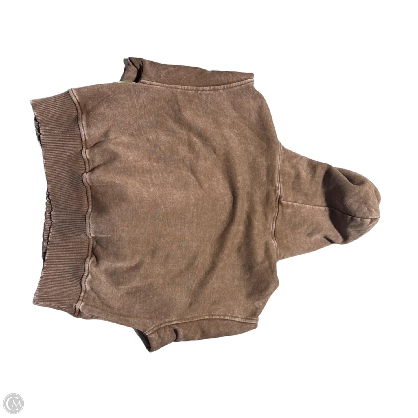 Sweatshirt Hoodie By Zenana In Brown, Size: M