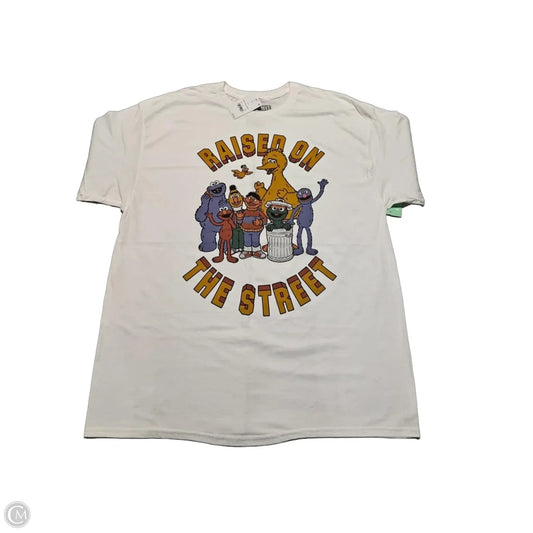 Top Short Sleeve Basic By Cme In White, Size: Xl