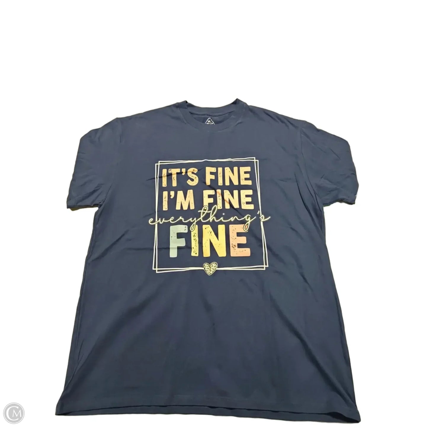 Top Short Sleeve By Cme In Navy, Size: Xl