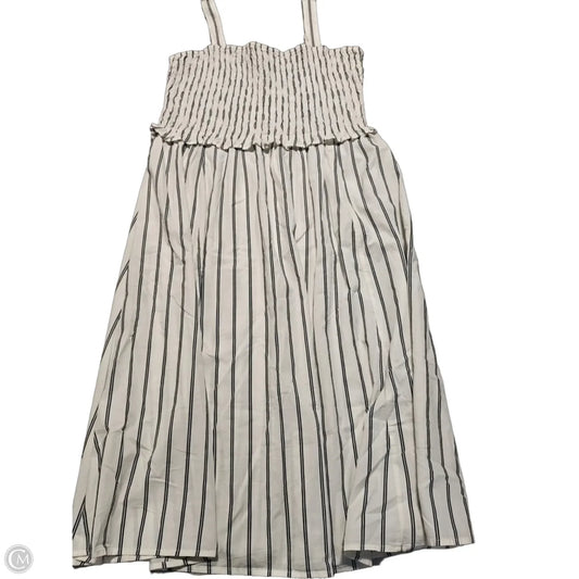 Dress Casual Midi By Old Navy In Blue & White, Size: Xl