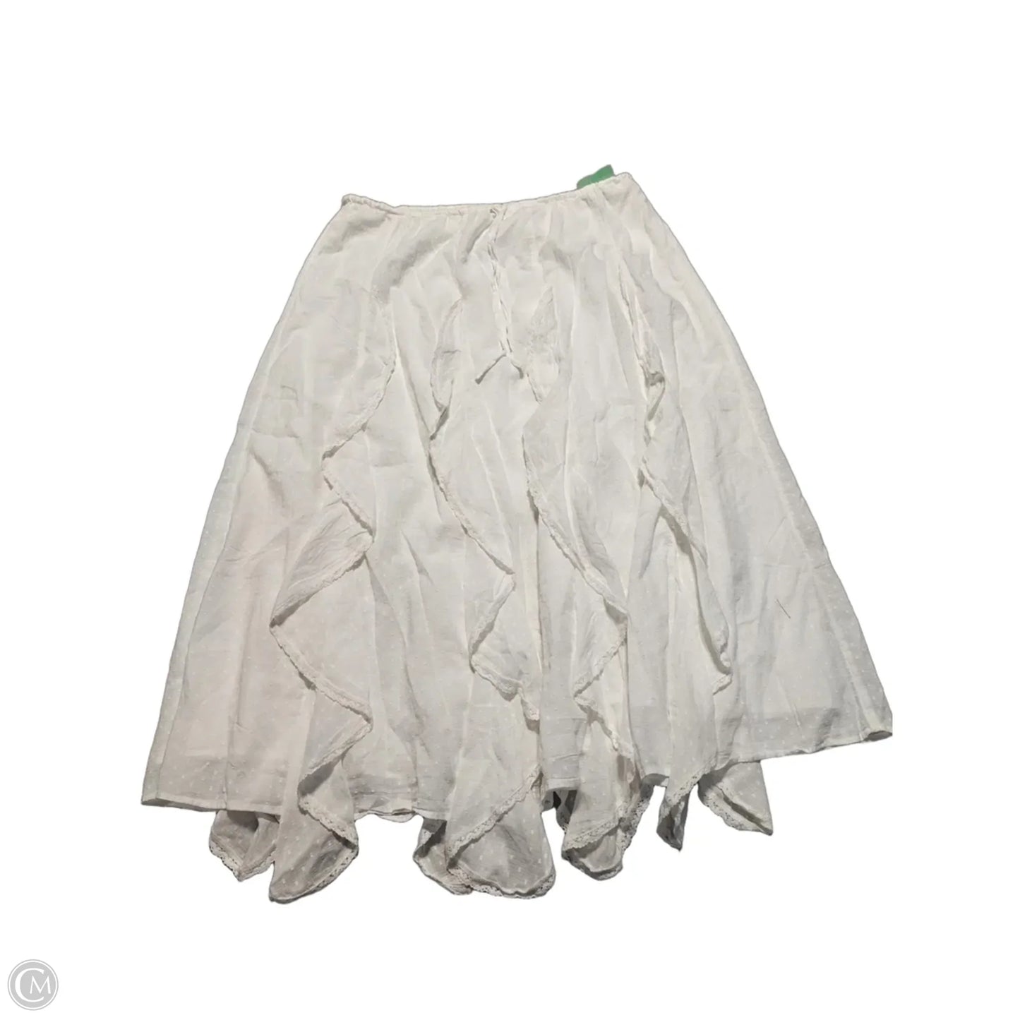 Skirt Maxi By American Eagle In White, Size: Xl