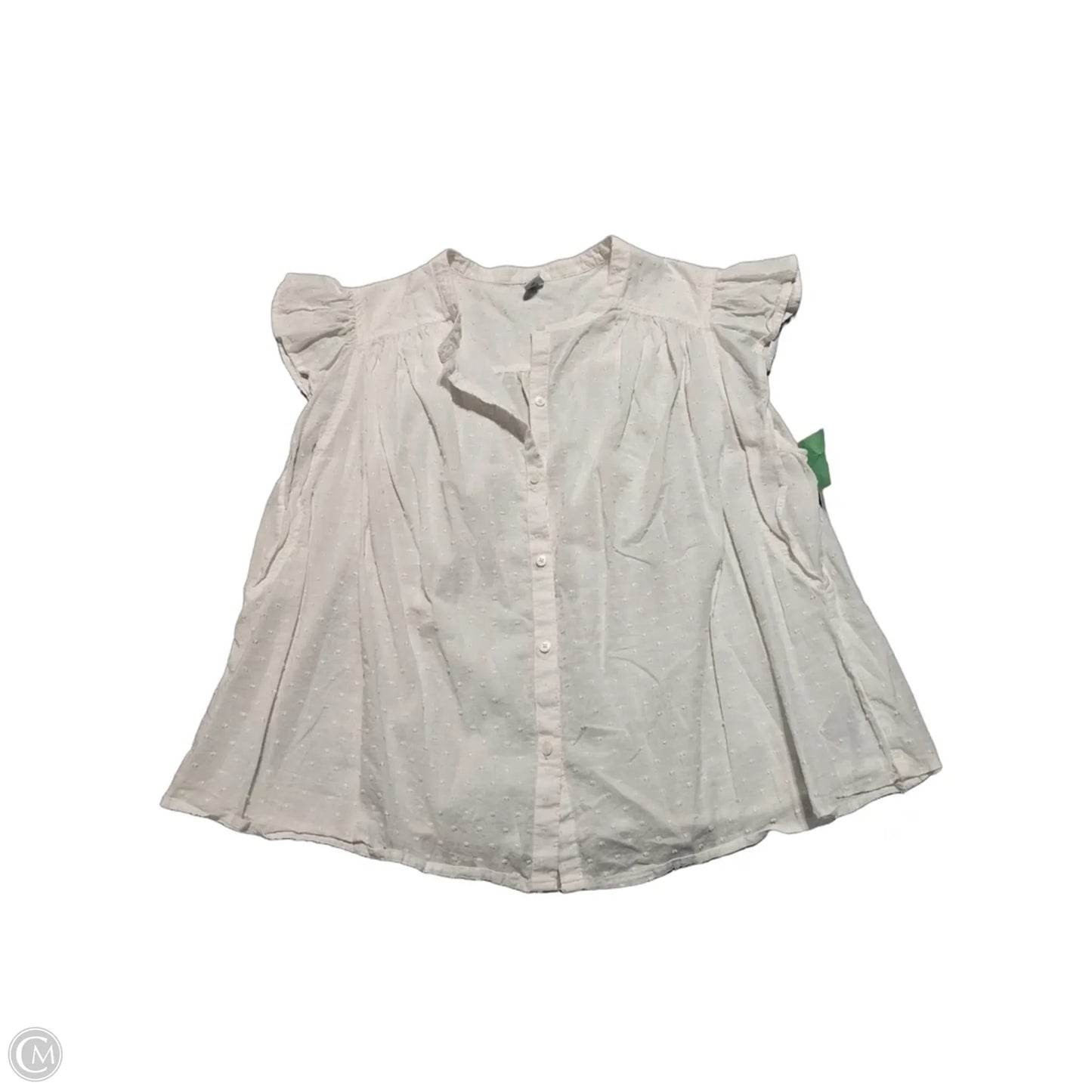 Top Short Sleeve By Old Navy In White, Size: Xl