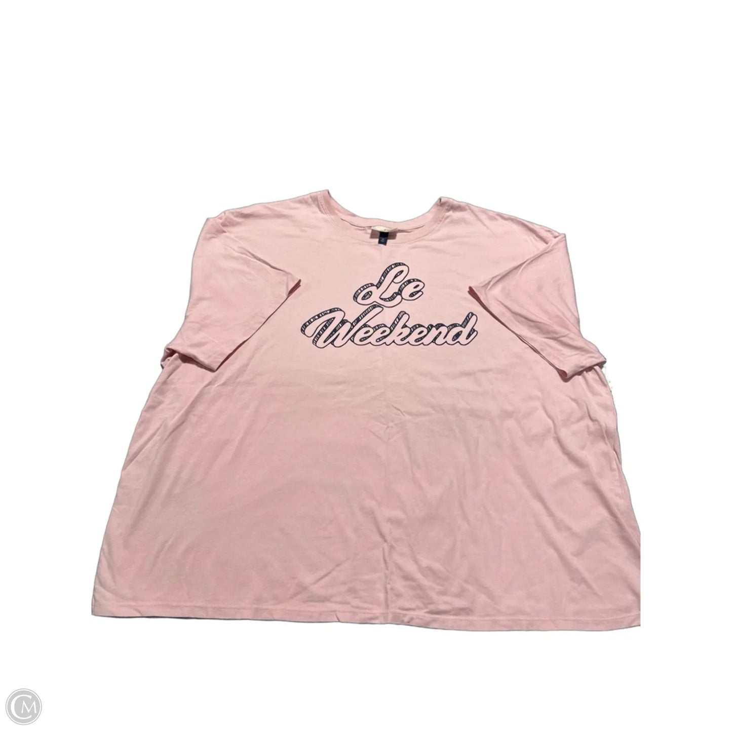 Top Short Sleeve By Universal Thread In Pink, Size: 2x