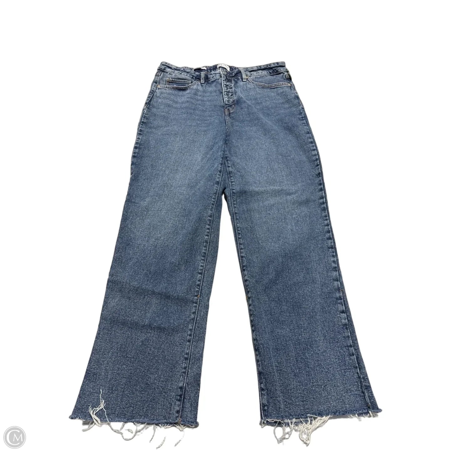 Jeans Straight By Ava & Viv In Blue Denim, Size: 16
