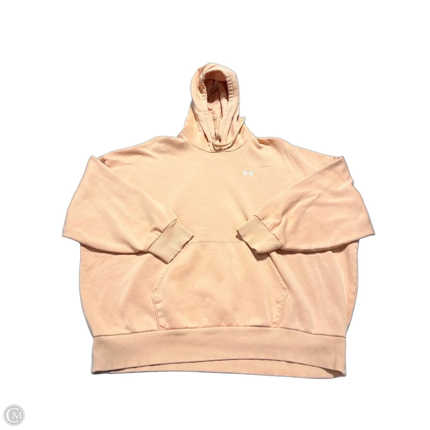 Sweatshirt Hoodie By Under Armour In Orange, Size: L