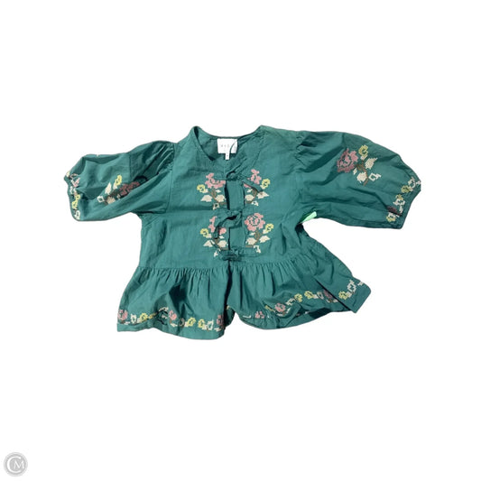 Top Short Sleeve By Mable In Green, Size: M