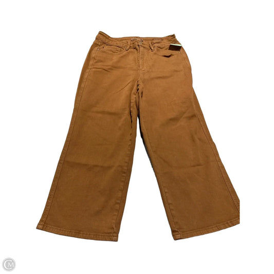 Jeans Wide Leg By Judy Blue In Brown, Size: 14