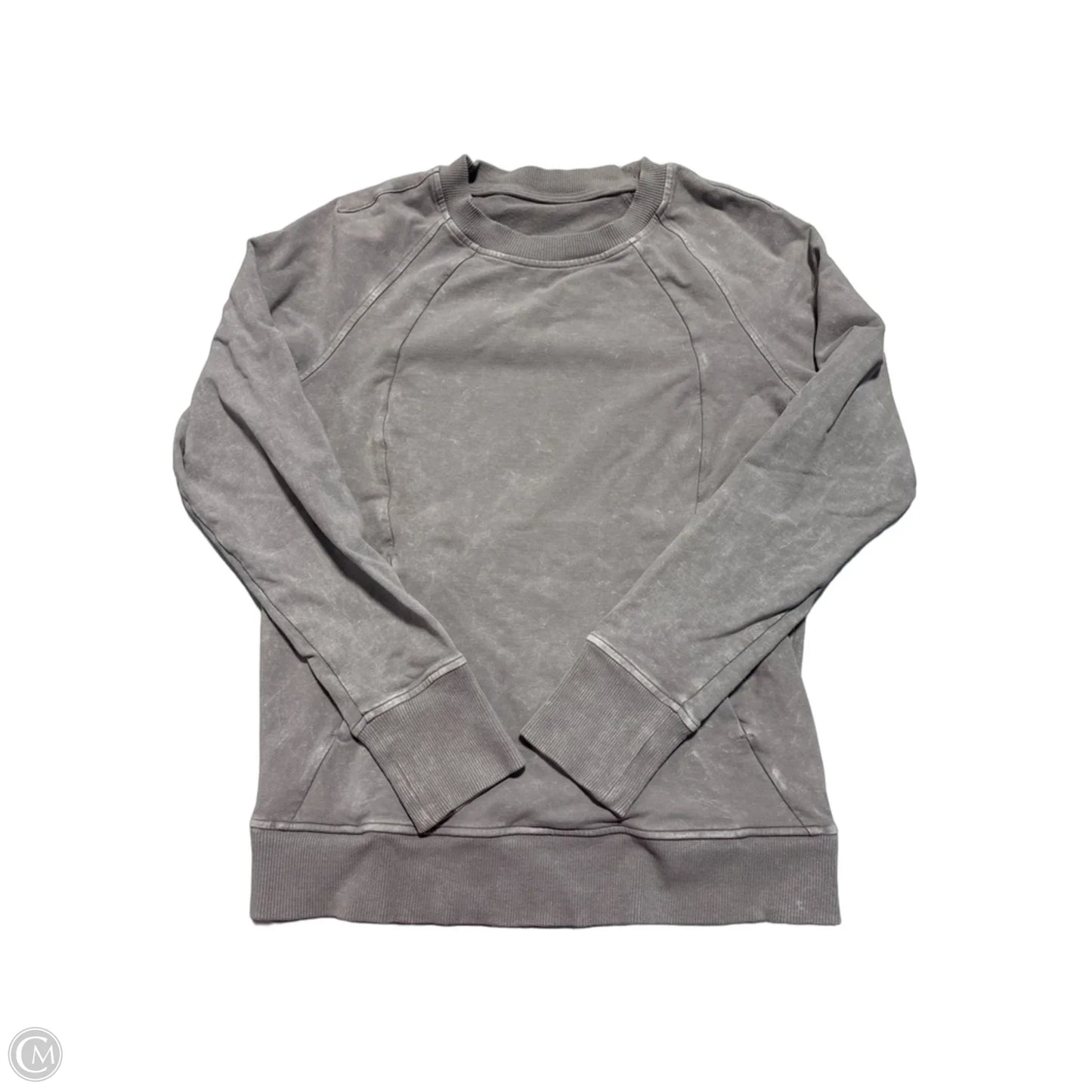 Athletic Sweatshirt Crewneck By Lululemon In Grey, Size: S