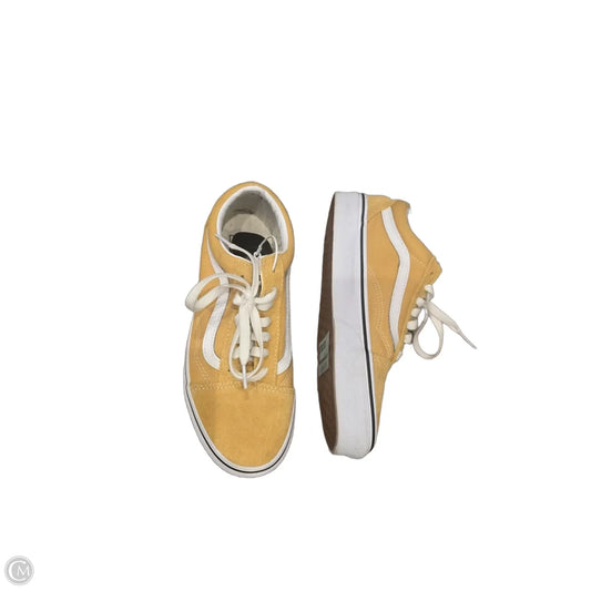 Shoes Sneakers By Vans In Yellow, Size: 7