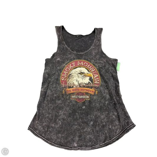 Tank Top By Harley Davidson In Grey, Size: M