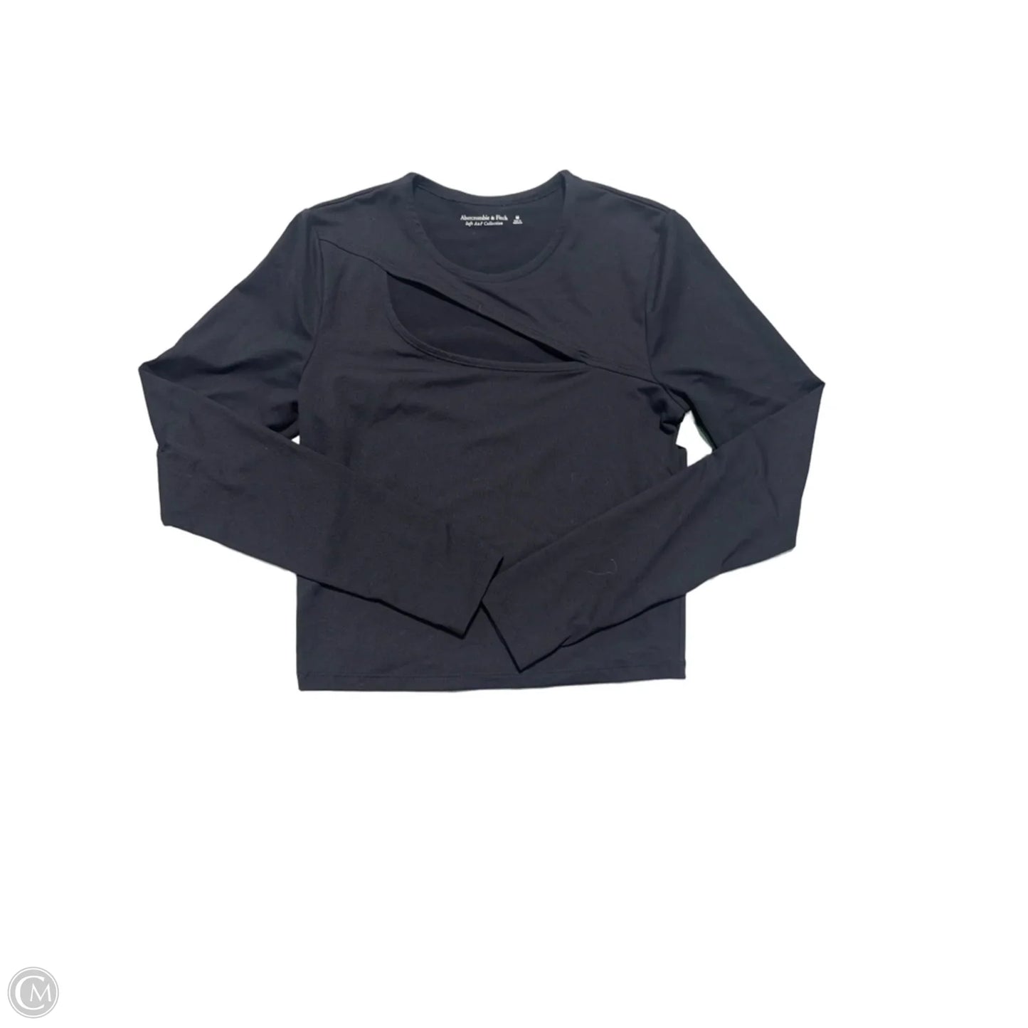 Top Long Sleeve By Abercrombie And Fitch In Black, Size: M