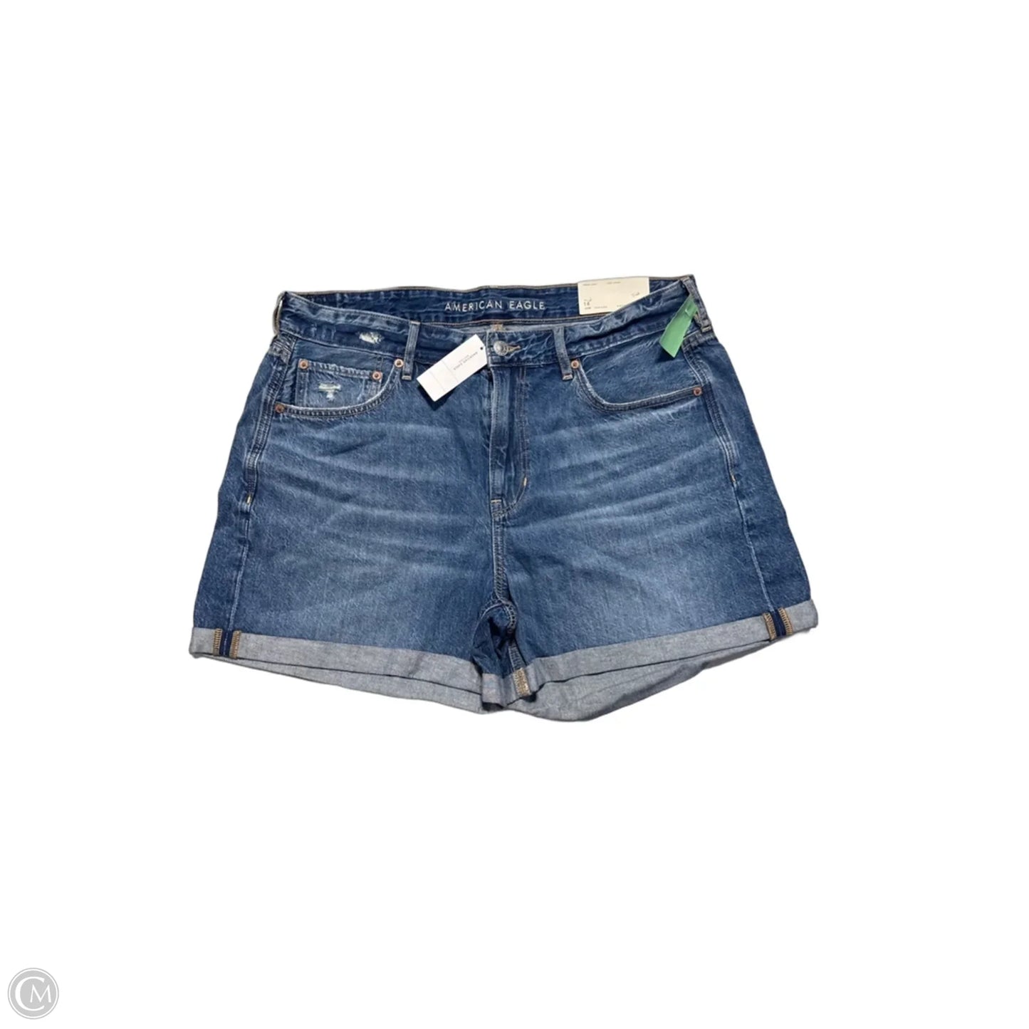 Shorts By American Eagle In Blue Denim, Size: 14