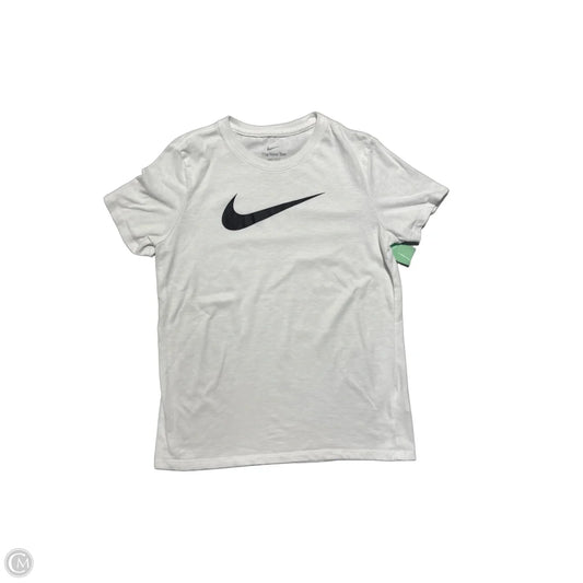 Top Short Sleeve By Nike In White, Size: S