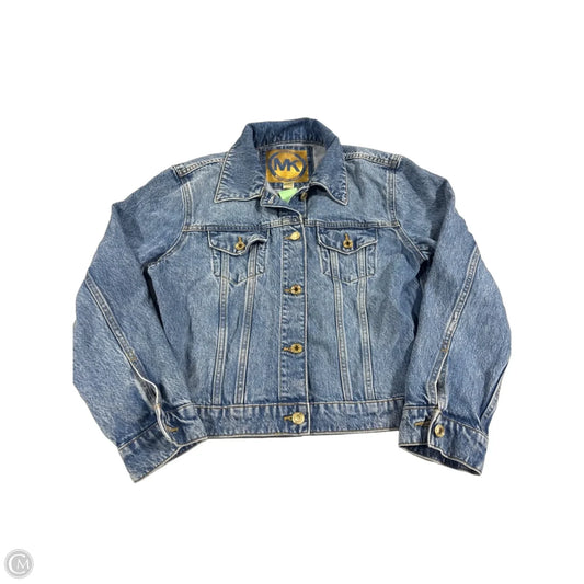 Jacket Denim By Michael By Michael Kors In Blue Denim, Size: L