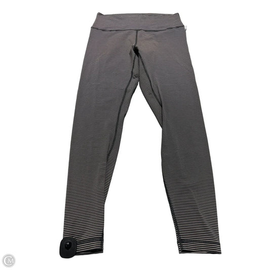 Athletic Leggings By Lululemon In Striped Pattern, Size: 12
