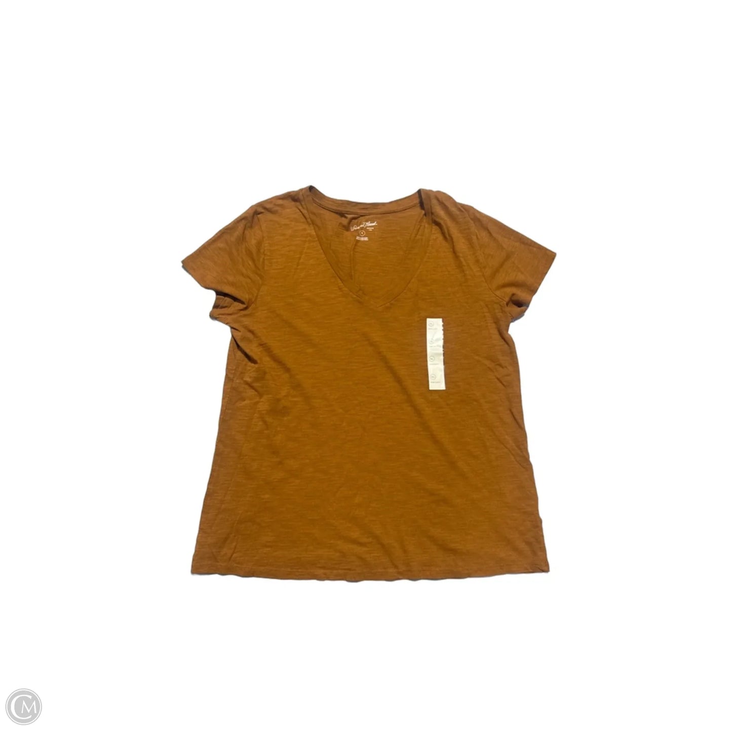 Top Short Sleeve By Universal Thread In Brown, Size: Xl