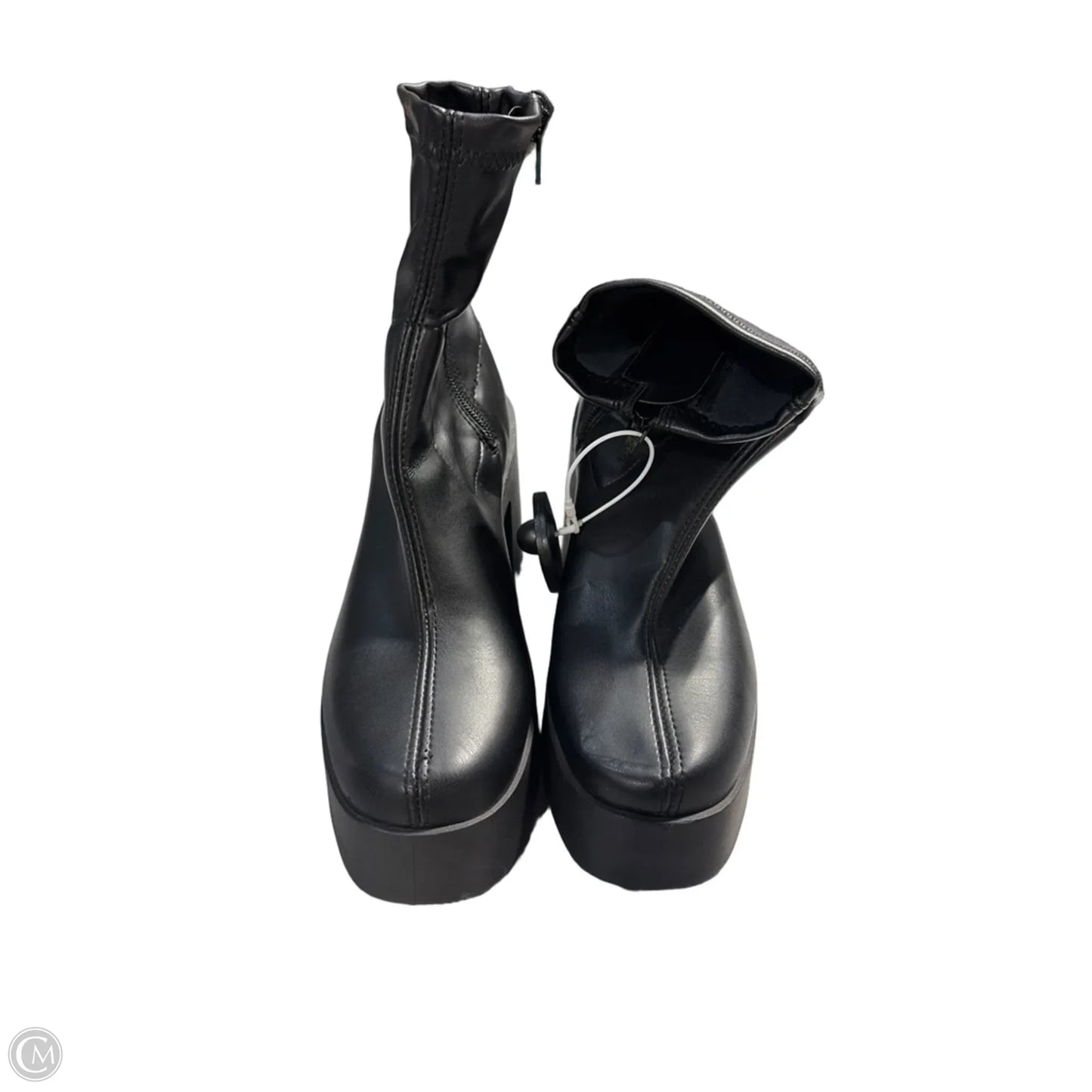 Boots Ankle Heels By Andrea In Black, Size: 7